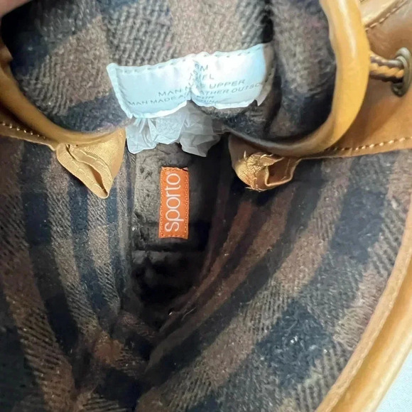 NWOT The Original Duck Boot by Sporto Ariel Lace Up Duck Rain Boots, Tan/Brown 6 - Picture 10 of 14